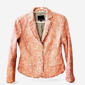 Banana Republic perfect pink tweed jacket